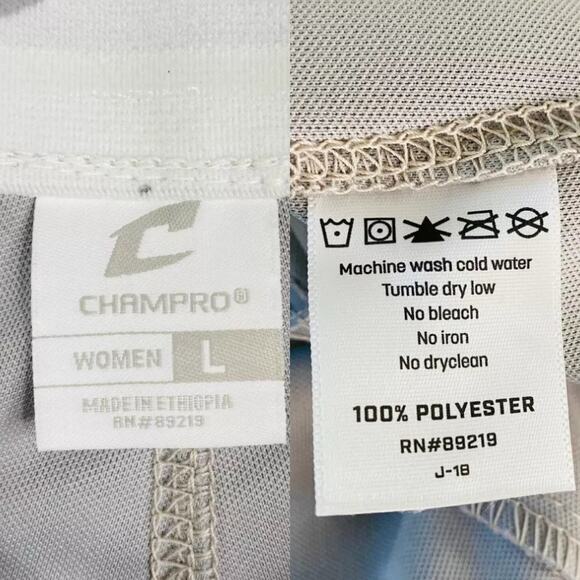 Champro Fast Pitch Softball Grey Low Rise Pant BP11 Large New - Picture 8 of 10